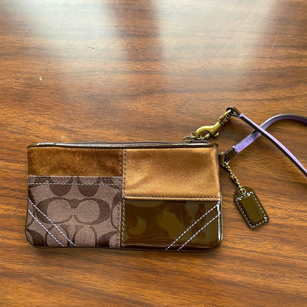 Coach Patchwork Wristlet - image 1